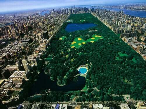 Vista aérea do Central Park