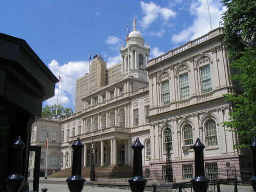 City Hall New York, a prefeitura de Nova York.