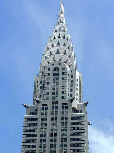 Chrysler Building, imponente ponto turístico de Manhattan.