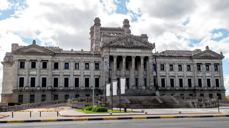 Palácio legislativo del uruguai na cidade de montevidéu