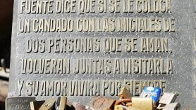 Fuente de Los Candados em Montevideu, capital e cidade turística do Uruguai