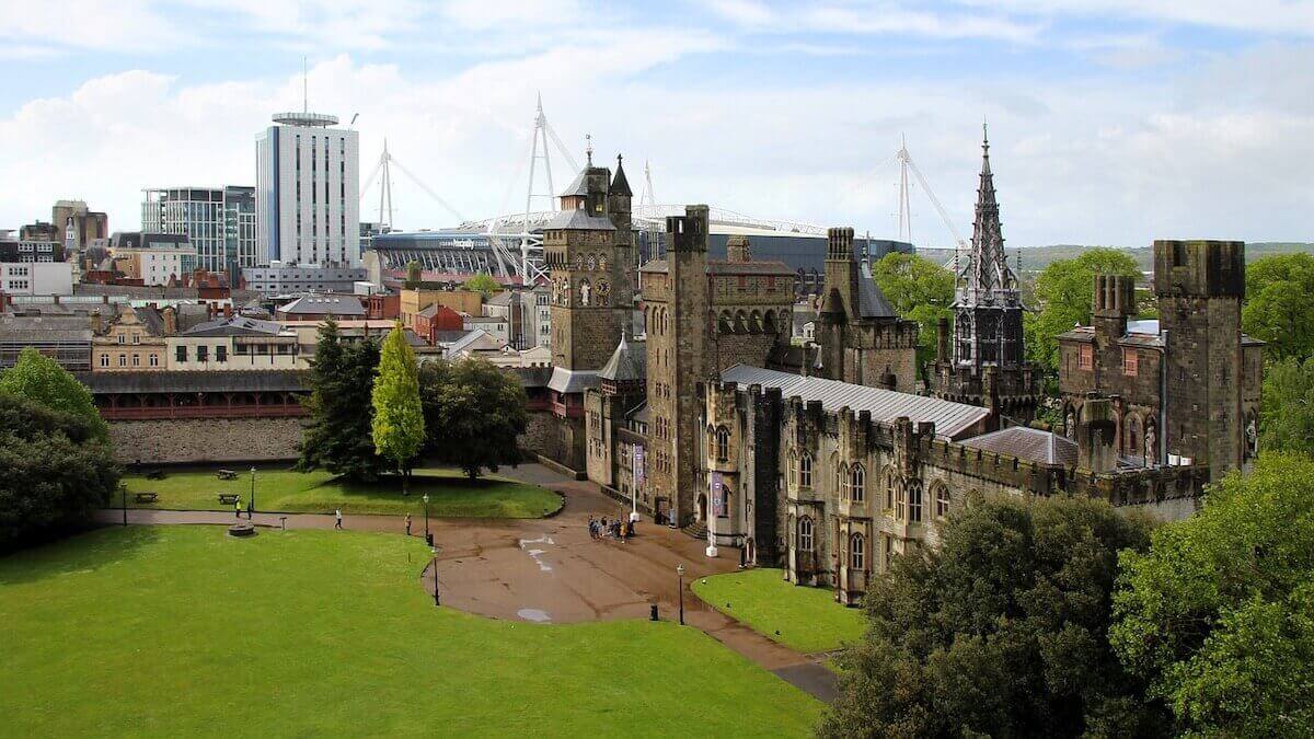 Centro da cidade de Cardiff
